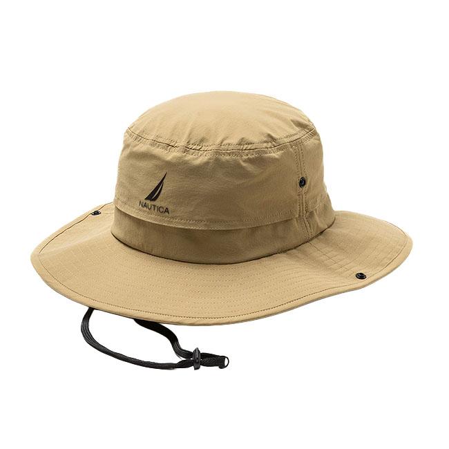 NAUTICA ノーティカ バケット ハット BUCKET HAT 帽子 メンズ レディース ユニセックス ストリート ノーチカ ギフト ナイロン バケハ ロゴ ベージュ ブラック | NAUTICA | 03