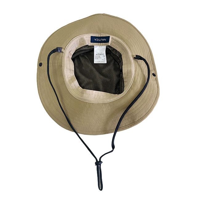 NAUTICA ノーティカ バケット ハット BUCKET HAT 帽子 メンズ レディース ユニセックス ストリート ノーチカ ギフト ナイロン バケハ ロゴ ベージュ ブラック | NAUTICA | 07