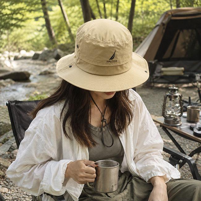 NAUTICA ノーティカ バケット ハット BUCKET HAT 帽子 メンズ レディース ユニセックス ストリート ノーチカ ギフト ナイロン バケハ ロゴ ベージュ ブラック | NAUTICA | 11