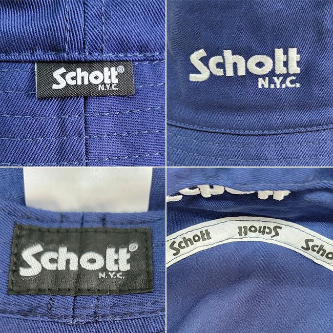 Schott NYC ショット ベーシック バケットハット バケハ ロゴ 帽子 ワンポイント コットンツイルハット メンズ レディース N.Y.C ユニセックス | Schott N.Y.C | 15