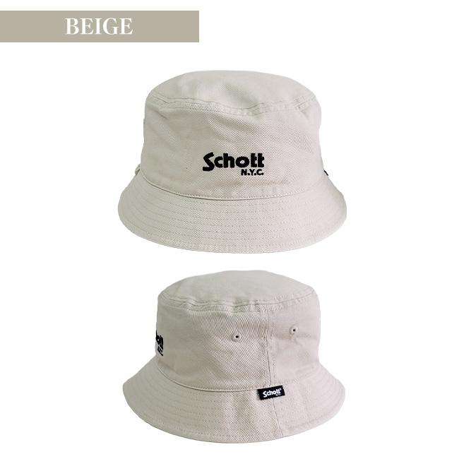 Schott NYC ショット ベーシック バケットハット バケハ ロゴ 帽子 ワンポイント コットンツイルハット メンズ レディース N.Y.C ユニセックス | Schott N.Y.C | 07