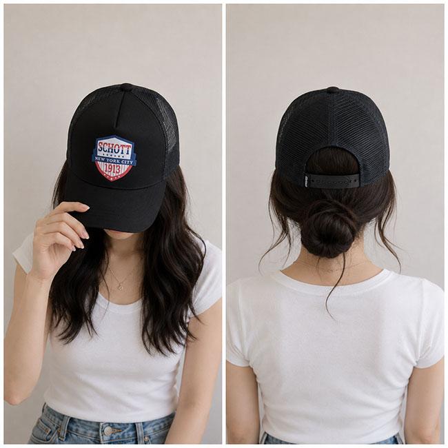 Schott NYC SCHOTT ショット キャップ 帽子 メッシュ トラッカー フリーサイズ | Schott N.Y.C | 09