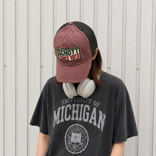 Schott NYC ショット ウォッシュド ワッペン メッシュキャップ コットン カモフラ柄 | Schott N.Y.C | 14