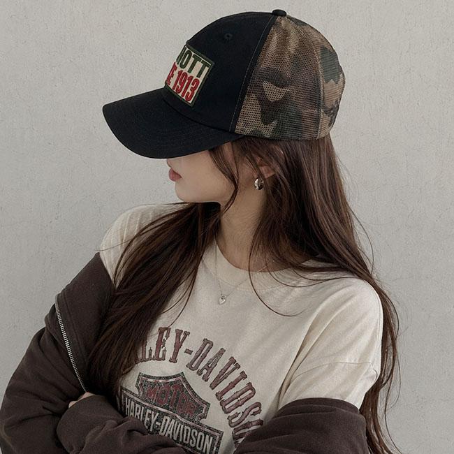 Schott NYC ショット ウォッシュド ワッペン メッシュキャップ コットン カモフラ柄 | Schott N.Y.C | 16