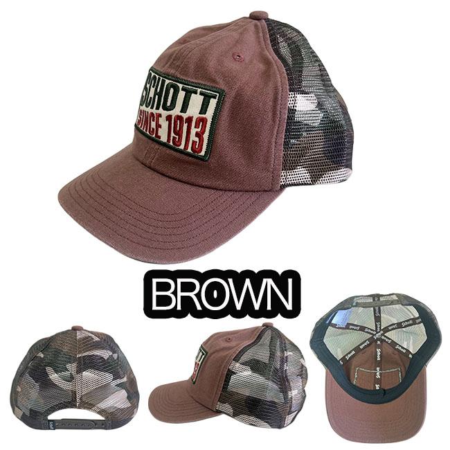 Schott NYC ショット ウォッシュド ワッペン メッシュキャップ コットン カモフラ柄 | Schott N.Y.C | 06