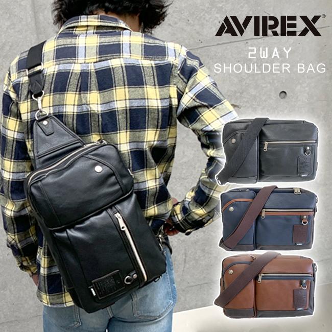 AVIREX アビレックス ショルダーバッグ ボディバッグ ワンショルダー 斜め掛け 2way AVIREX（アヴィレックス） アビレックス ショルダーバッグ ボディ