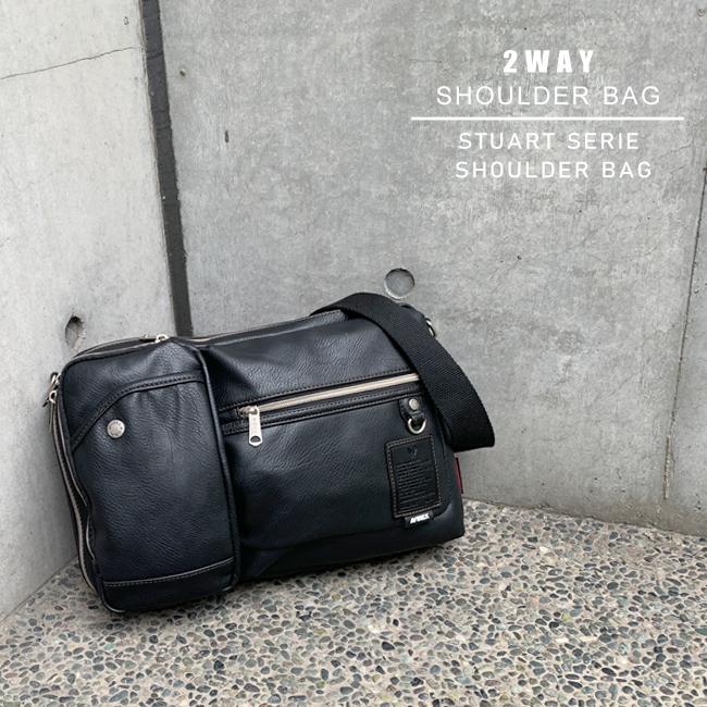 AVIREX レザー 2way ボディバッグ ショルダーバッグ 黒 アヴィレックス AVIREX AVIREX アヴィレックス ボディバッグ ワン