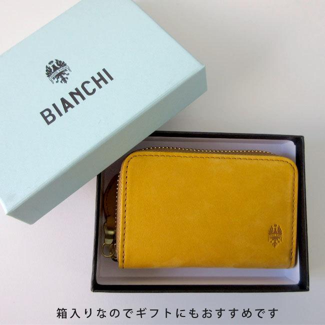 Bianchi コインケース パスケース ビアンキ 革 メンズ : バッグ