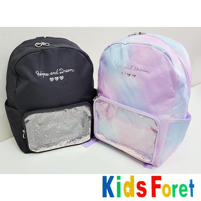 Kids Foret キッズフォーレ 推し活 リュックサック 女子 女の子 リュック キッズ ジュニア 透明窓 ラメ キラキラ かわいい 推し 通園 通学 入園 入学 プレゼント | Kids Foret | 13