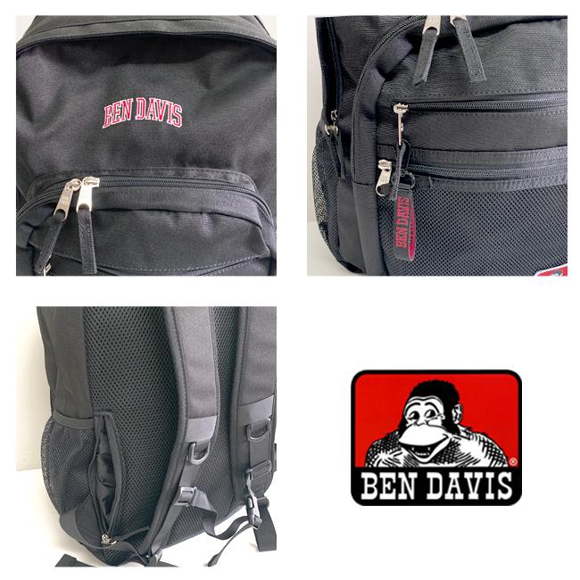 BEN DAVIS（ベンデイビス） リュック リュックサック 黒 通学 部活