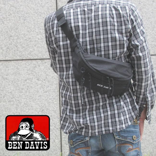 BEN DAVIS（ベンデイビス） ウエストバッグ ウエストポーチ 黒 ボディ