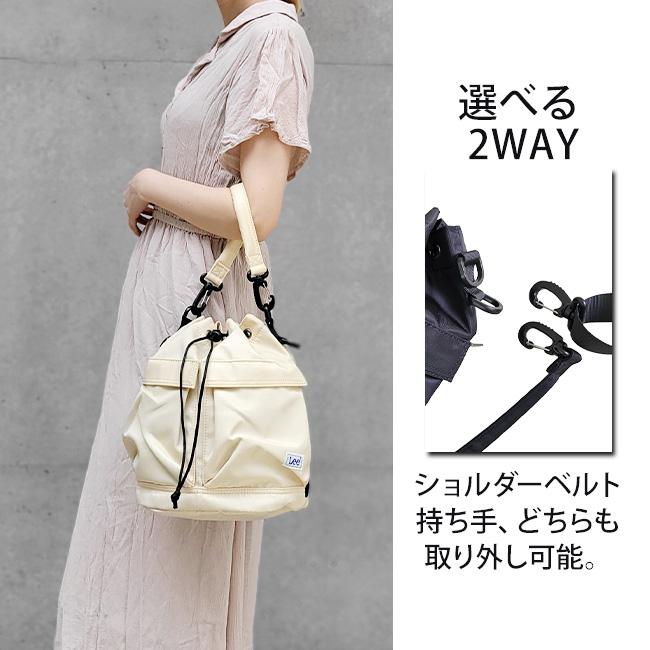 Lee（リー） 2WAY 巾着バッグ ナイロン 巾着型 ショルダーバッグ