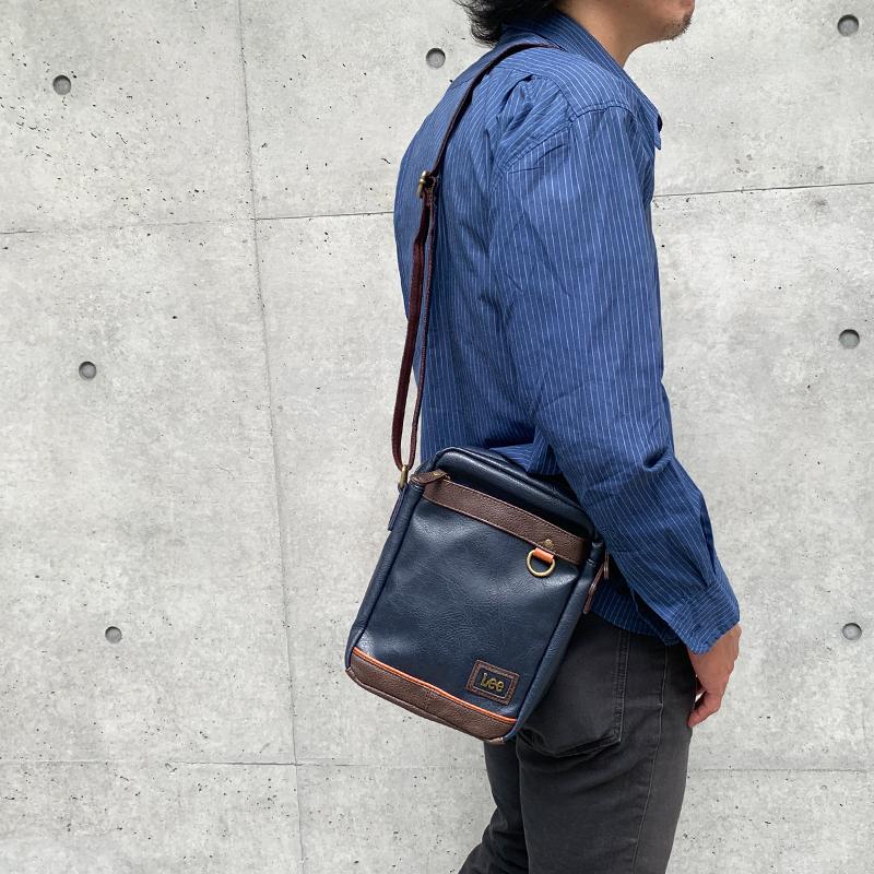 Lee（リー） ショルダーバッグ 斜め掛け 縦型 ショルダーバック メンズ