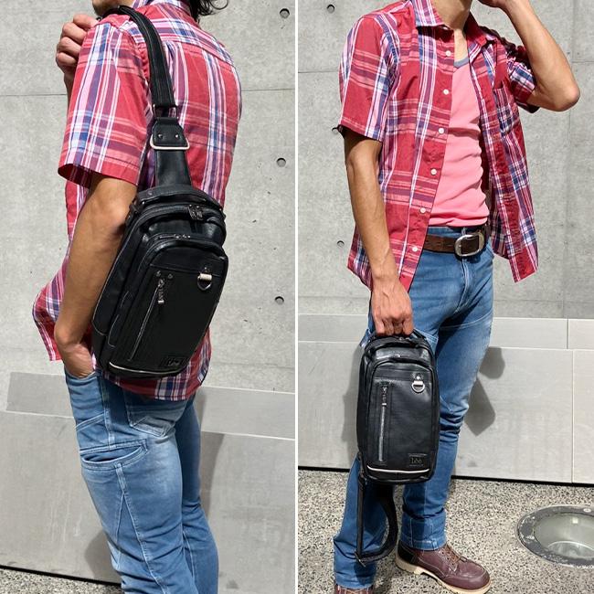 Lee（リー） フェイクレザー ボディバッグ ワンショルダー ショルダー