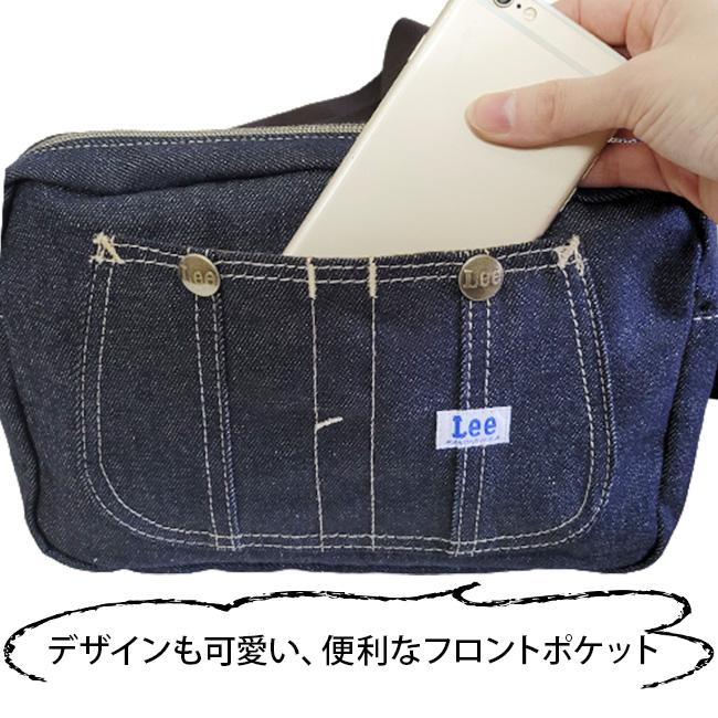 Lee（リー） 2WAY 小さめ 横型 デニム ショルダーバッグ バッグ ミニ