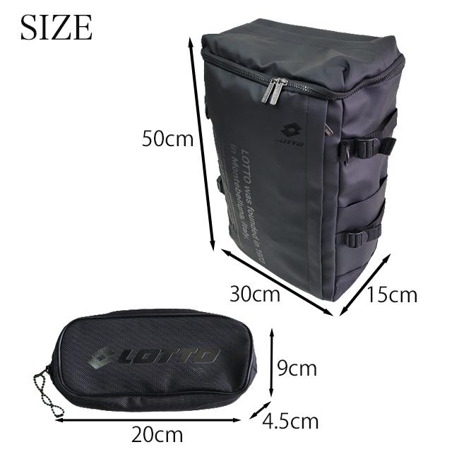 LOTTO（ロット） ペンケース付き トップオープン 27L リュック