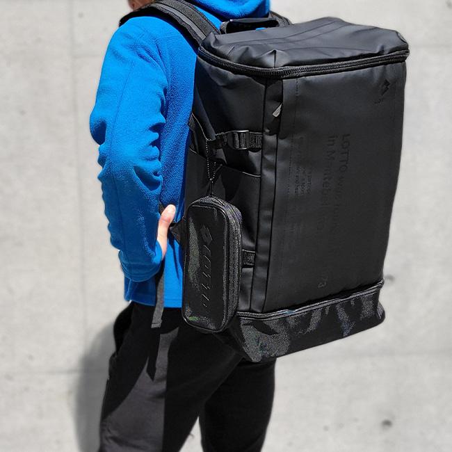 LOTTO（ロット） ペンケース付き 2層式 靴入れ トップオープン 41L