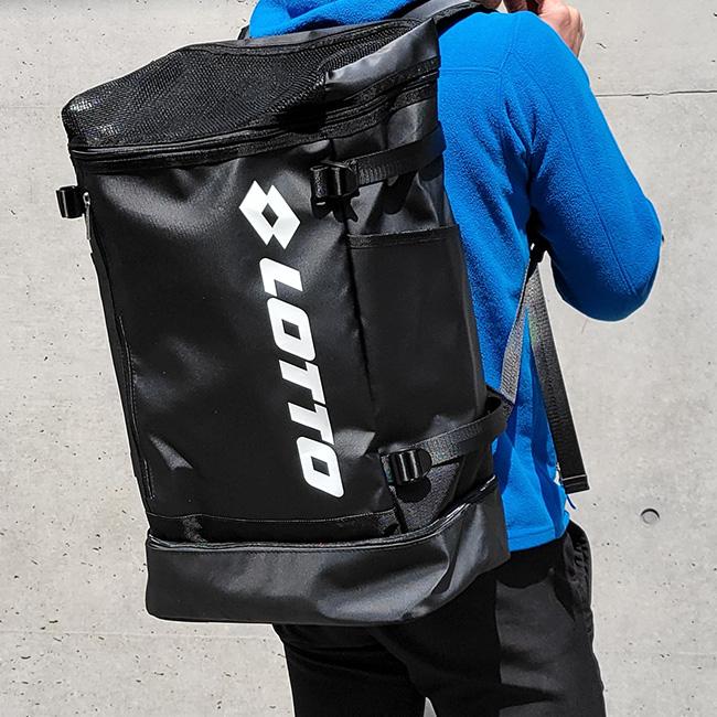 LOTTO（ロット） 2層式 靴入れ トップオープン 40L リュック リュック