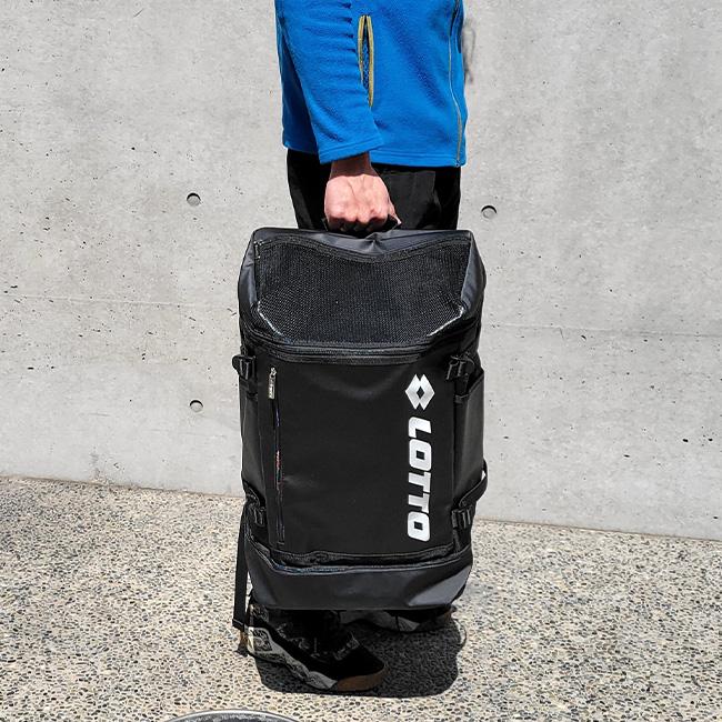 LOTTO（ロット） 2層式 靴入れ トップオープン 40L リュック リュック
