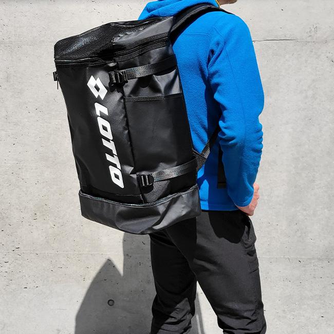 LOTTO（ロット） 2層式 靴入れ トップオープン 40L リュック リュック