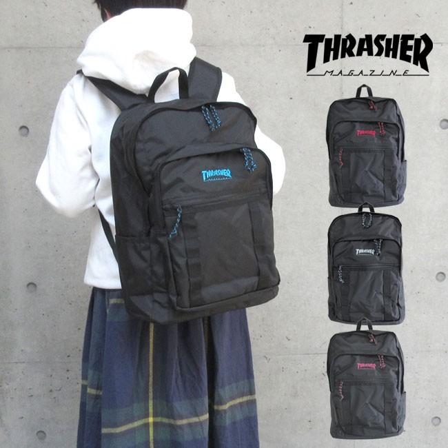 Thrasher スラッシャー リュック 黒 リュックサック サイドポケット 撥水 はっ水 メンズ レディース 弁当入る 書類ポケット 25l B4 Sri Thr138 バッグ ライフグッズ Openside 通販 Yahoo ショッピング