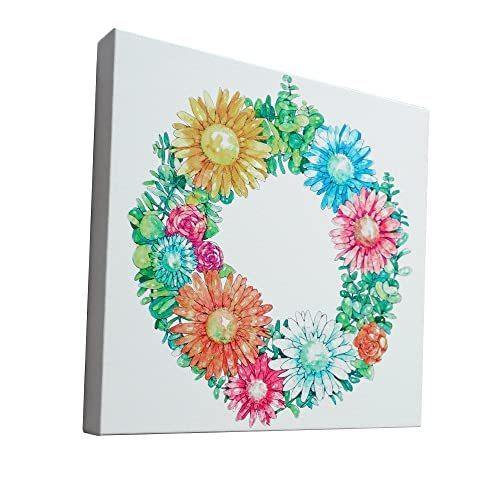 ラッピング不可 花 絵 インテリア 絵画 幸運を呼ぶ花輪 運気を上昇させる アート 玄関に飾るインテリア 風水 家相 おしゃれ オブジェ 置き物 Www Esserrepharma Com
