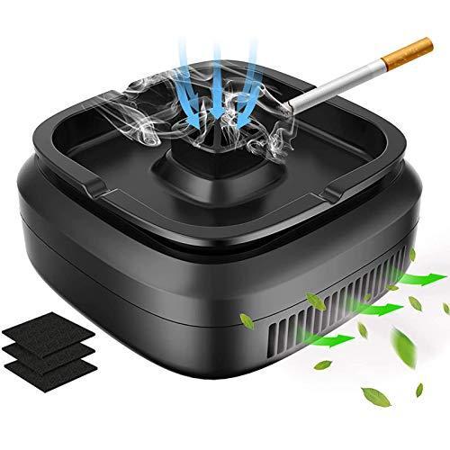 【最新進化版】灰皿 空気清浄機 脱臭機 スモークレス灰皿 高性能活性炭フィルター搭載 USB充電式 タバコの煙を 脱臭機、消臭機