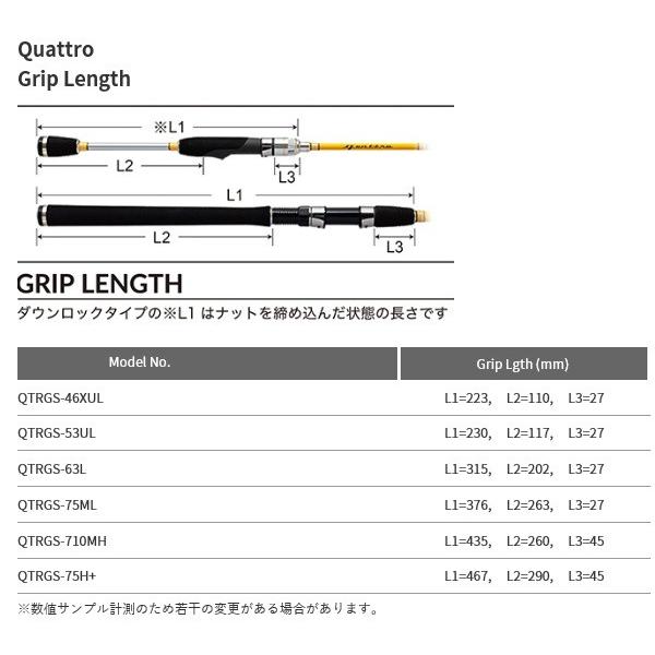 PALMS パームス クワトロ QTRGS-710MH (パックロッド) : オープン