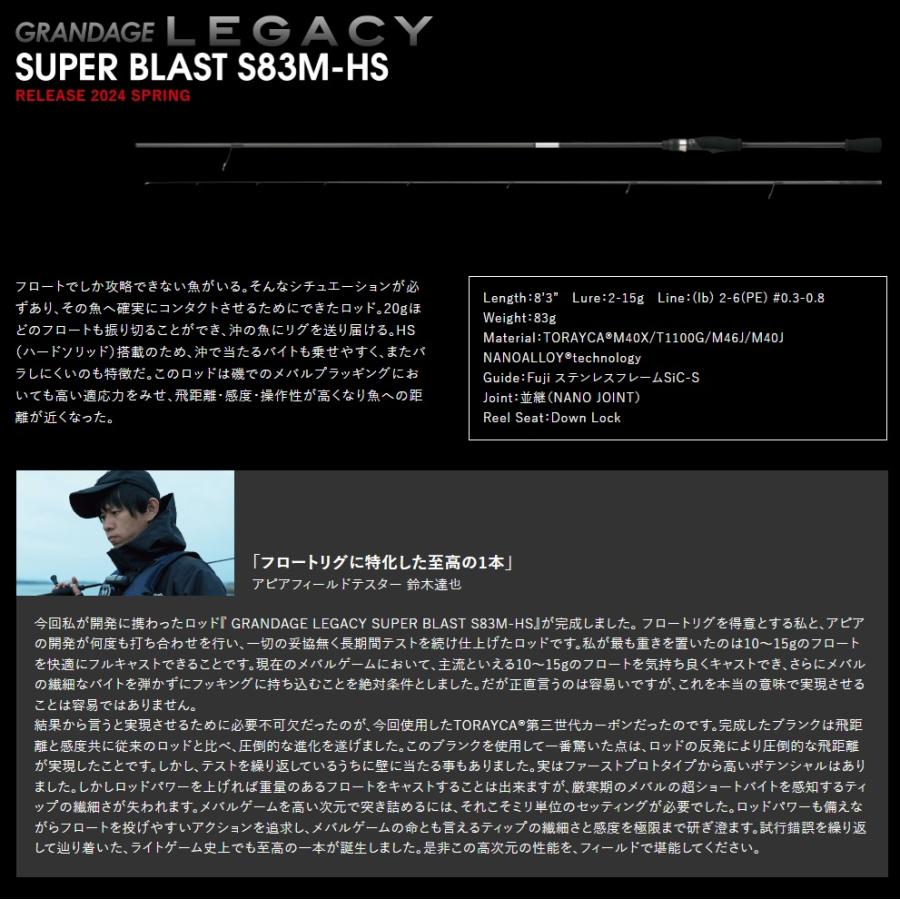 APIA アピア グランデージ レガシー S83M-HS 【SUPER BLAST】 2ピース
