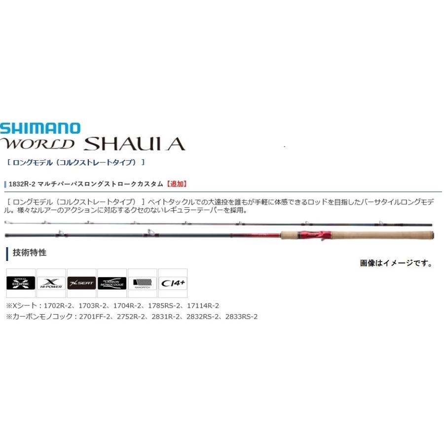 シマノ 18 ワールドシャウラ 1832R-2 ベイトロッド｜openwater