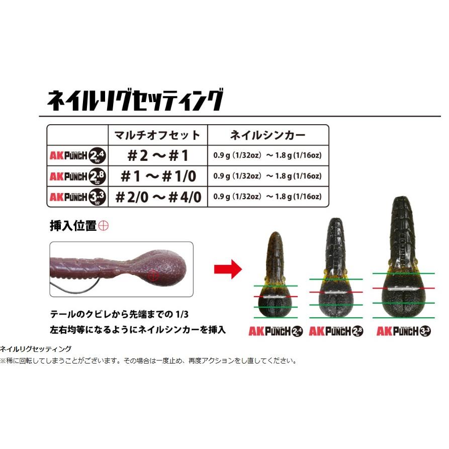 issei（一誠） AKパンチ 2.8インチ (メール便可) : オープンウォーター