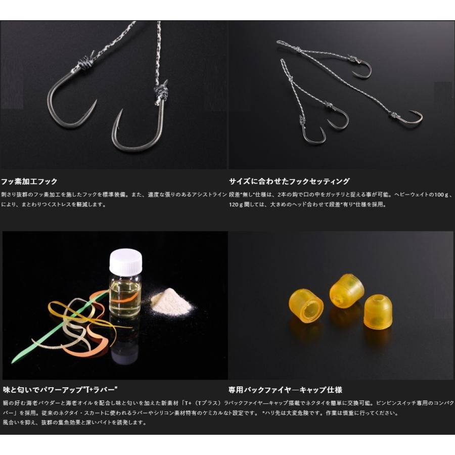 JACKALL（ジャッカル） ビンビンスイッチ スペアラバー フックセット