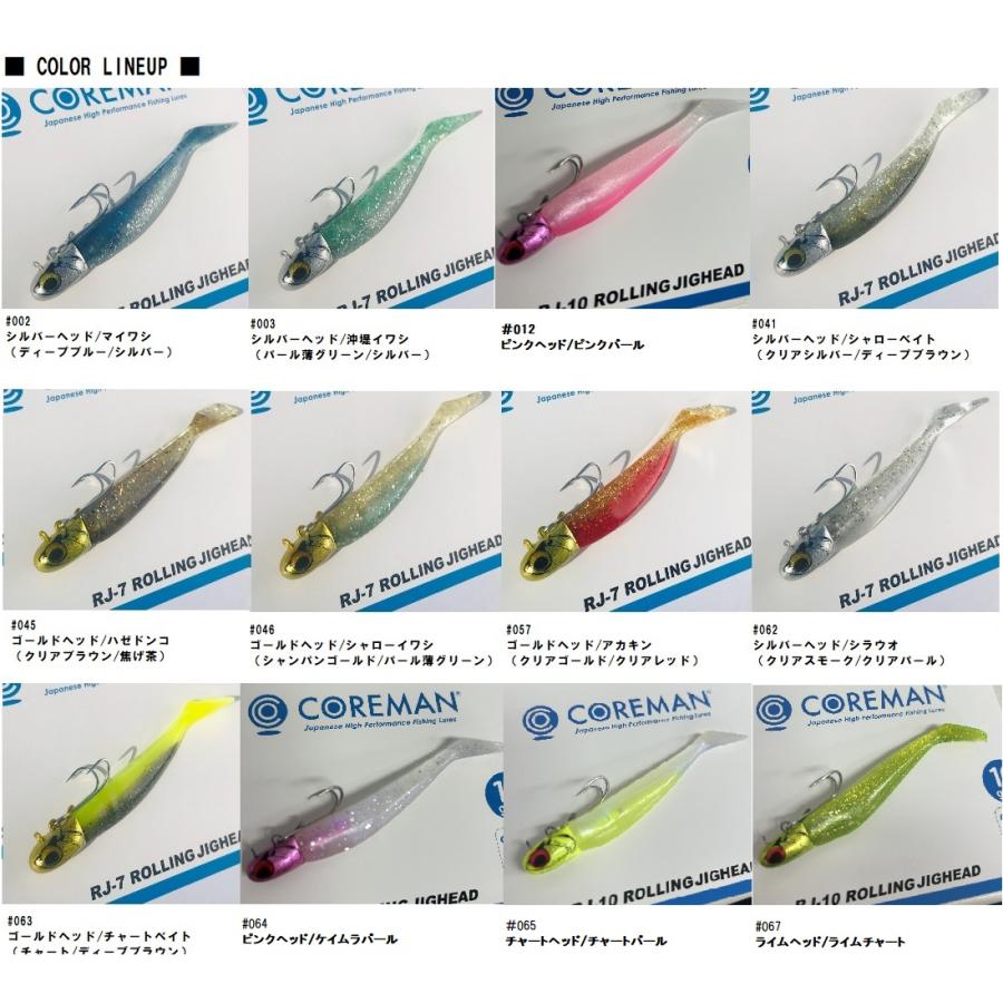 コアマン　rj10  一個 RJ-10 ローリングジグヘッド | COREMAN - コアマン公式サイト