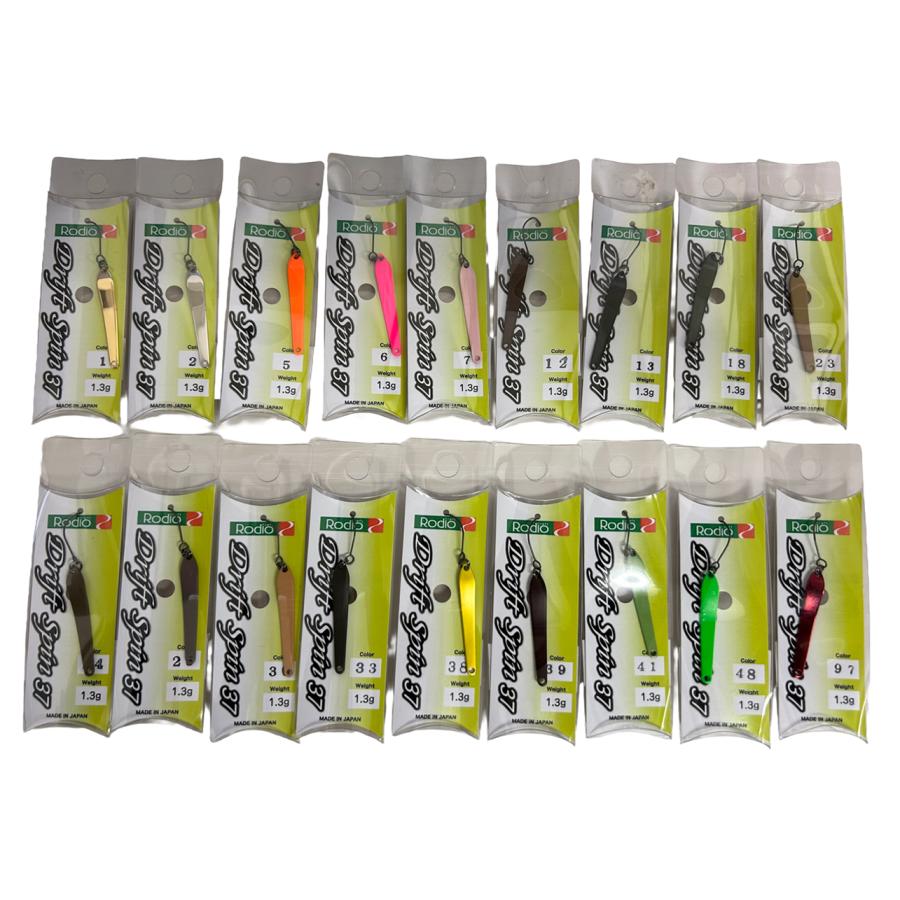 ②ロデオクラフト ドリフトスピン３７ｍｍ/１.３ｇ再塗装品５個含む １９個セット ロデオクラフト ドリフトスピン37mm/1.3g再塗装品8個含む 25