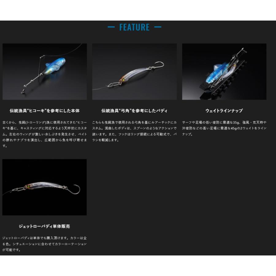 JACKALL ジャッカル ジェットロー 35g セット (クリックポスト可