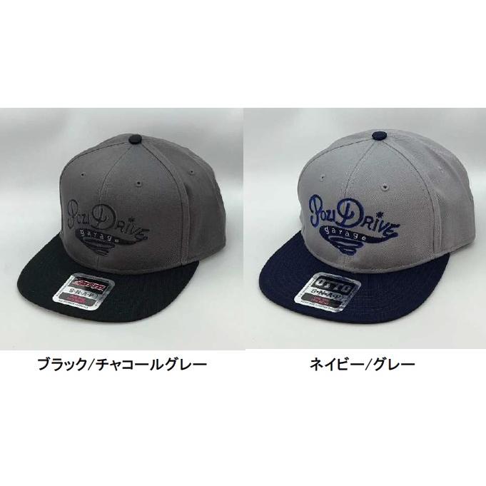 ポジドライブガレージ PDGフラットバイザーキャップ ホワイト/ブラック PDG フラットキャップ ホワイト/ブラック ポジドライブ : 東海
