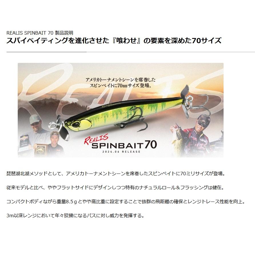 レアリス DUO デュオ スピンベイト70 (メール便可) : オープン