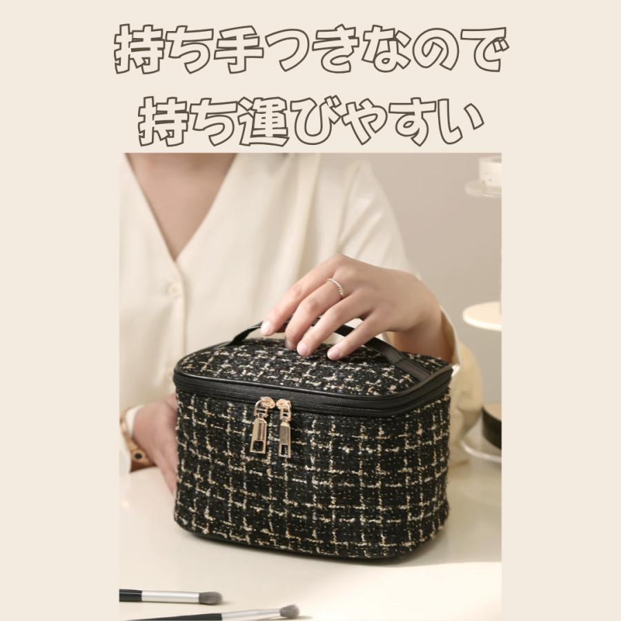 化粧ポーチ メイクポーチ コスメポーチ バニティポーチ 小物入れ メイクボックス 大容量 自立 仕切り トラベルポーチ ブラシ入れ 旅行 | ブランド登録なし | 06