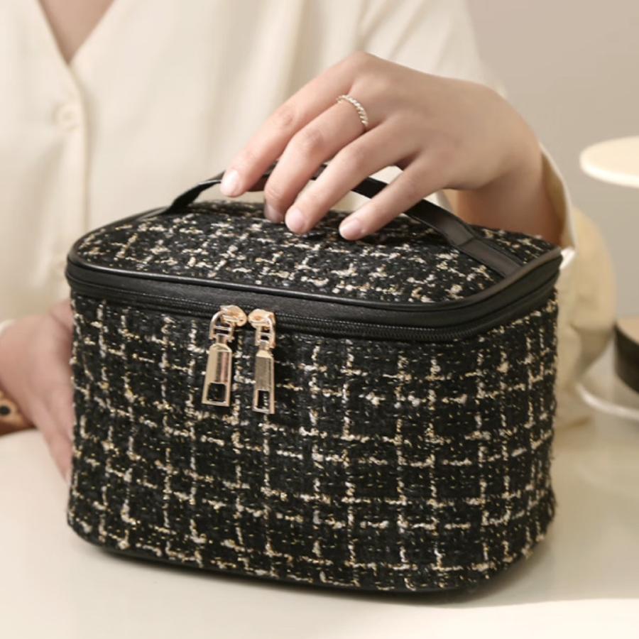 化粧ポーチ メイクポーチ コスメポーチ バニティポーチ 小物入れ メイクボックス 大容量 自立 仕切り トラベルポーチ ブラシ入れ 旅行 | ブランド登録なし | 02