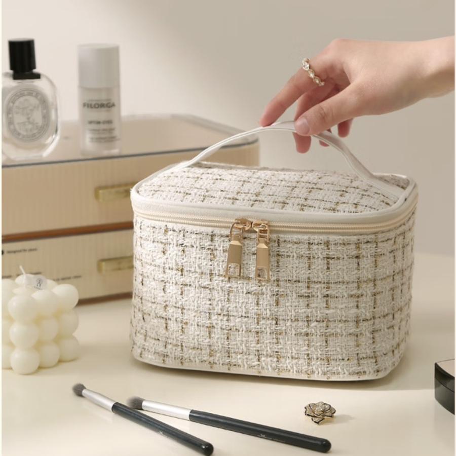 化粧ポーチ メイクポーチ コスメポーチ バニティポーチ 小物入れ メイクボックス 大容量 自立 仕切り トラベルポーチ ブラシ入れ 旅行 | ブランド登録なし | 01