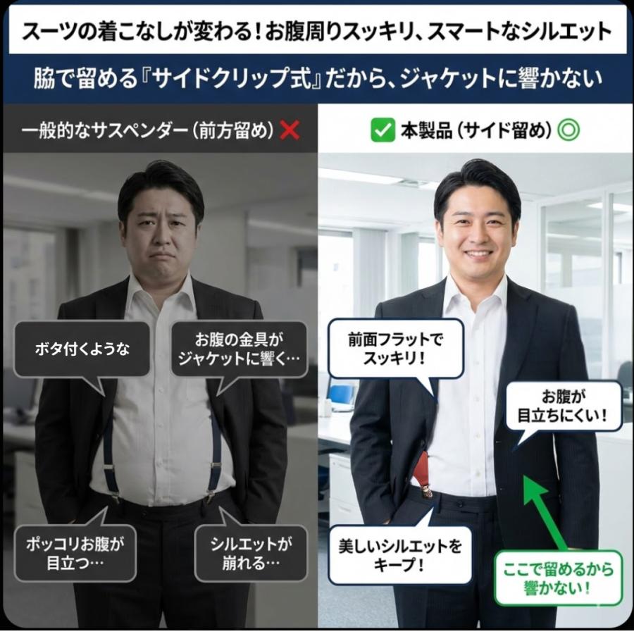 サスペンダー メンズ ホルスターサスペンダー 吊りバンド レディース スカート 幅広 レザー 金具 クリップ 男女兼用 ユニセックス おしゃれ シンプル | ブランド登録なし | 04