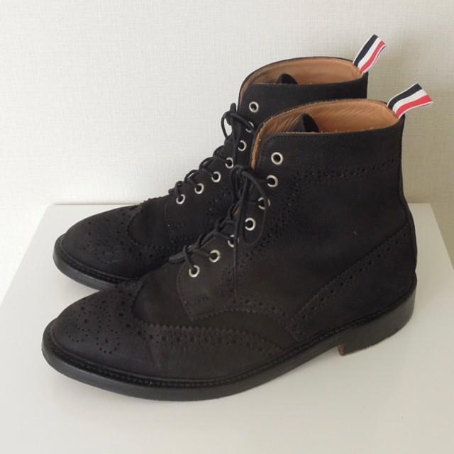 トムブラウン 21AW ウィングチップブーツ サイズ8.5 定価16万円 黒 中古・古着通販】TOM FORD (トムフォード) ウイングチップブーツ