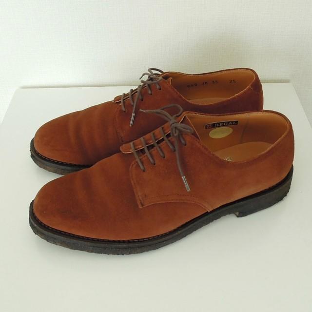 REGAL リーガル スエード 靴 米国ブラウン社技術提携モデル クレープソール 茶色 25 (k-200)｜opheliaweb-shop