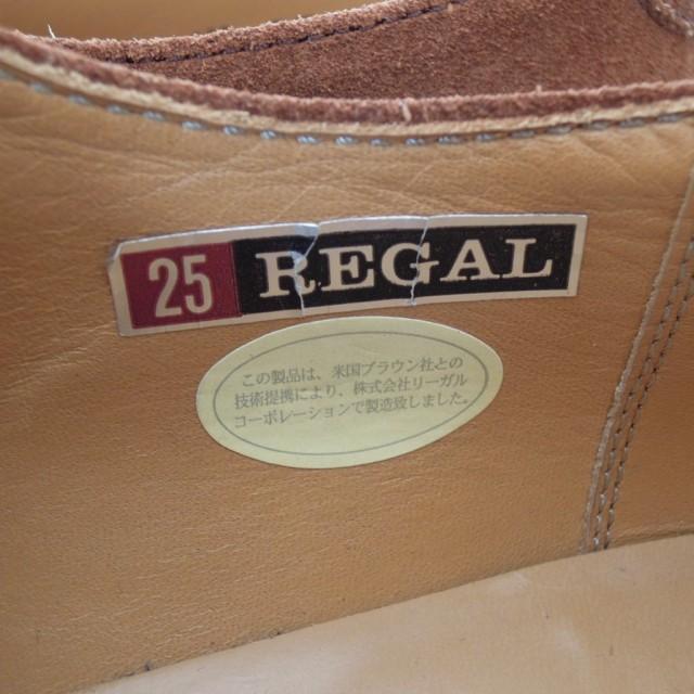 REGAL リーガル スエード 靴 米国ブラウン社技術提携モデル クレープソール 茶色 25 (k-200)｜opheliaweb-shop｜03