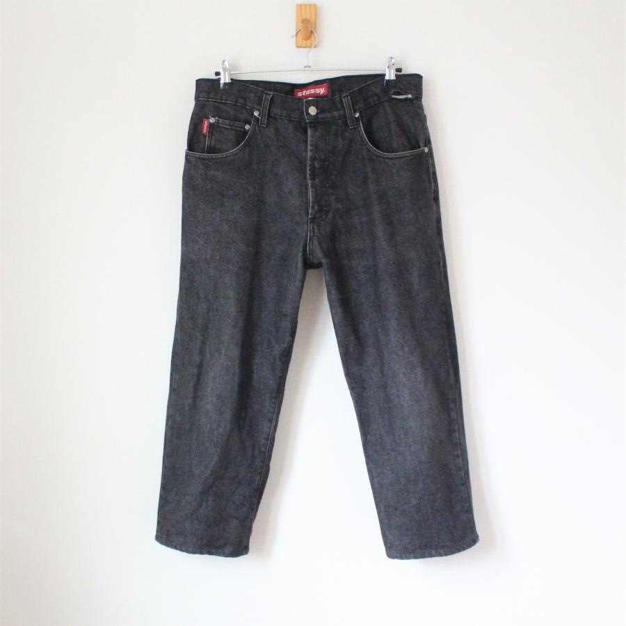 STUSSY 訳アリ! stussy ステューシー 90s デニムパンツ USA製 STUSSY 訳アリ! stussy ステューシー 90s デニムパンツ USA製