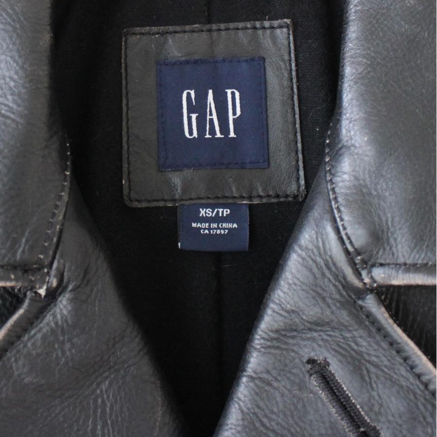 GAP ギャップ 00s レザージャケット リアルな擦れ具合 黒 XS やや