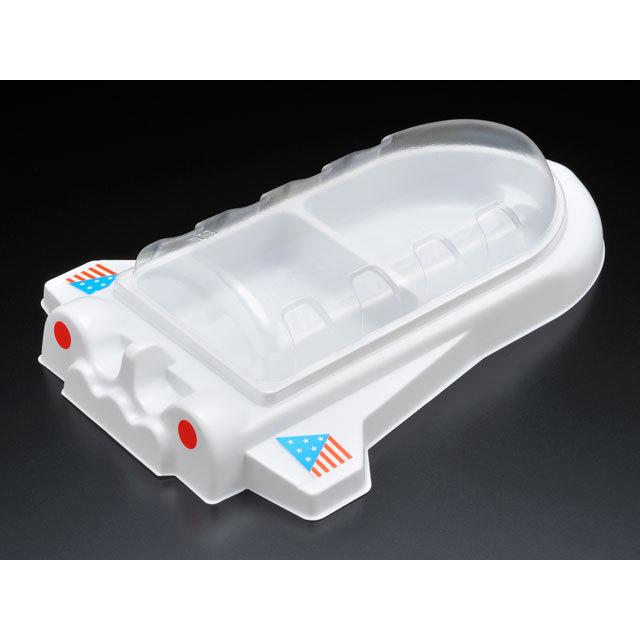 ロケット型 使い捨て容器 弁当箱 エスコン S-903 W 本体・蓋セット 10