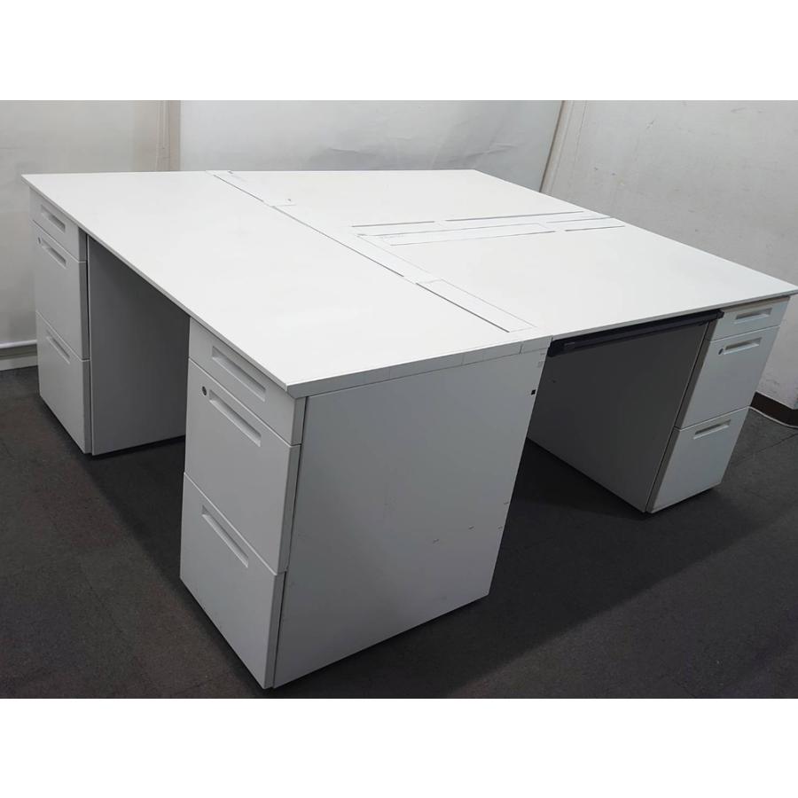 ID:G862263　事務机・両袖（カギ付） 送料無料】 【日本製】大川家具 役員用両袖デスク 鍵付き オールロック