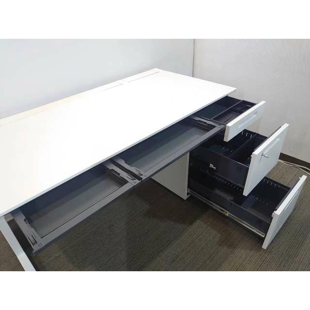 KOKUYO（コクヨ） 美品 片袖机 W1400 オフィスデスク iSシリーズ カギ 