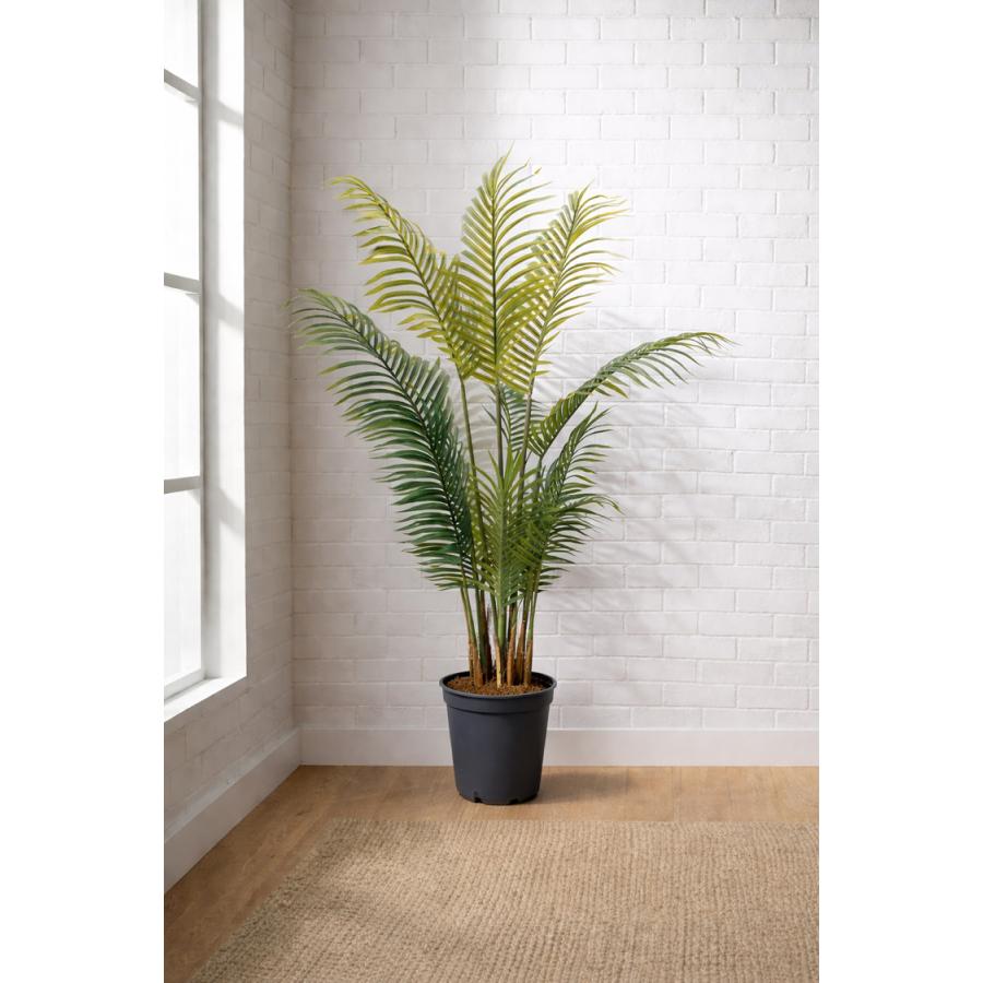 ④【処分価格】新品 アレカヤシ(１９５ｃｍ)　人工観葉植物 インテリア フェイクグリーン 東京地区送料無料 アレカヤシ風 フェイクグリーン H1380 / 約1.4m